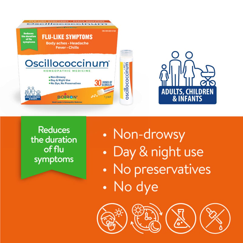 Boiron Oscillococcinum for Flu-Like Symptoms 12 doses