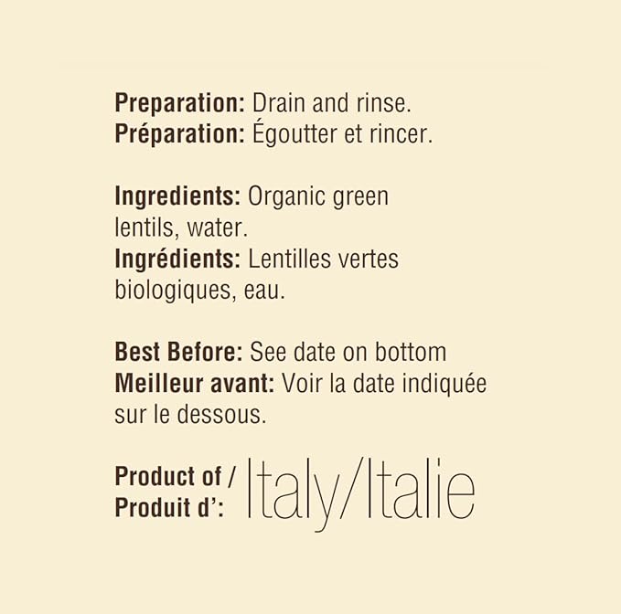 Eat Wholesome Organic Green Lentils 398ml