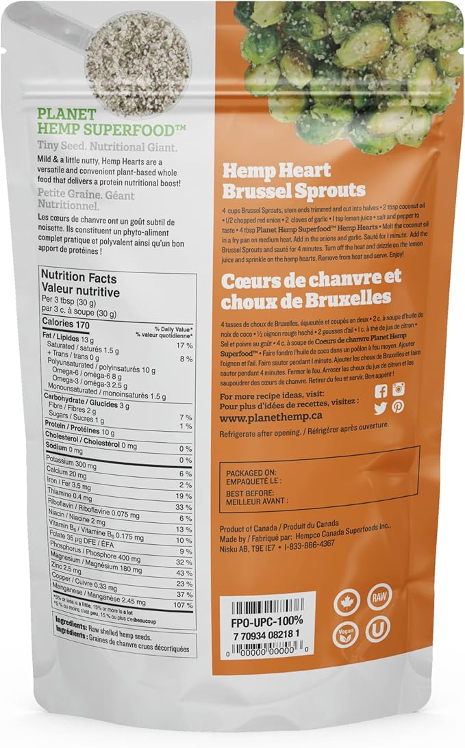 Planet Hemp Superfood Organic Hemp Hearts 350g