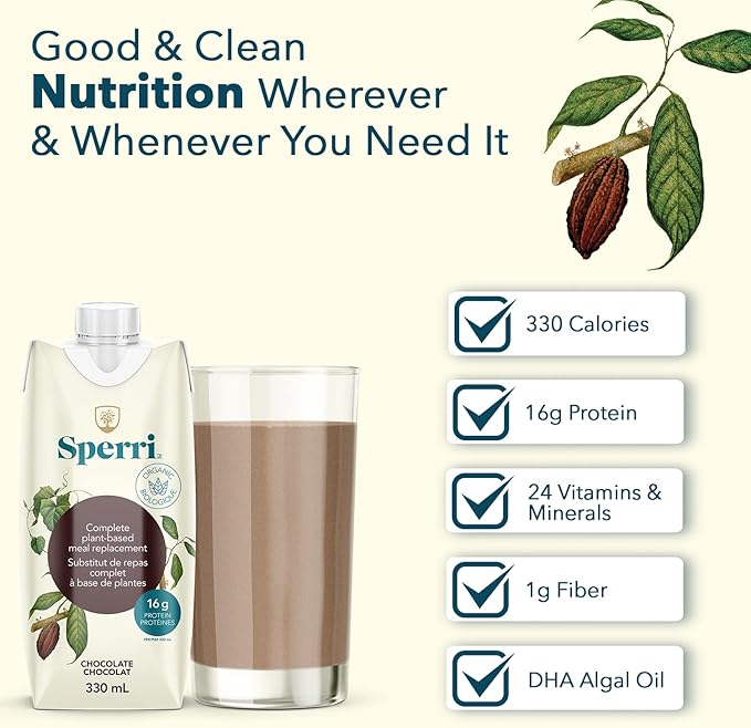 Sperri Plant Based Meal Replacement Chocolate 330ml