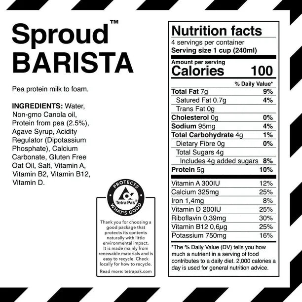 Sproud Barista Pea Beverage