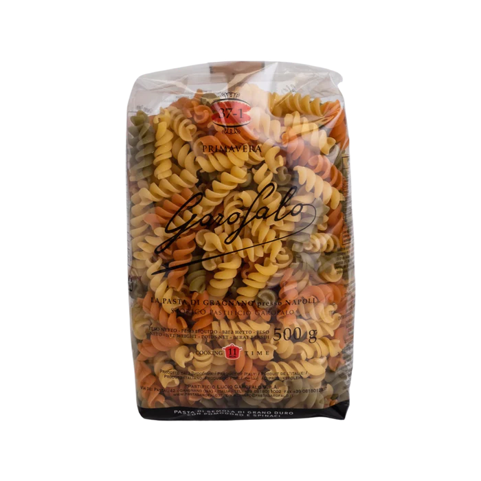 Garofalo Organic Tricolor Fusilli 500gm