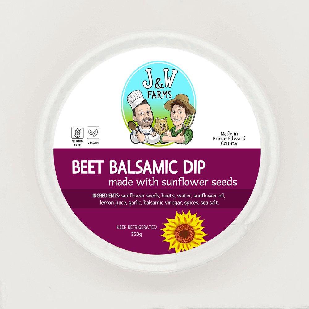 J & W Farms Sunflower Seed Beet Balsamic Dip 250ml