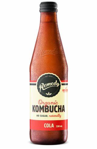 Remedy's No Sugar Cola Kombucha 4 x 330ml