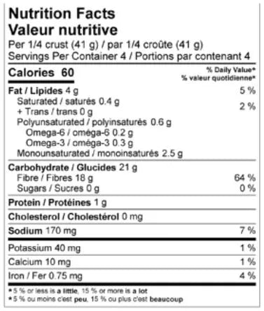 Carbonaut GF Thin Pizza Crust 164gm