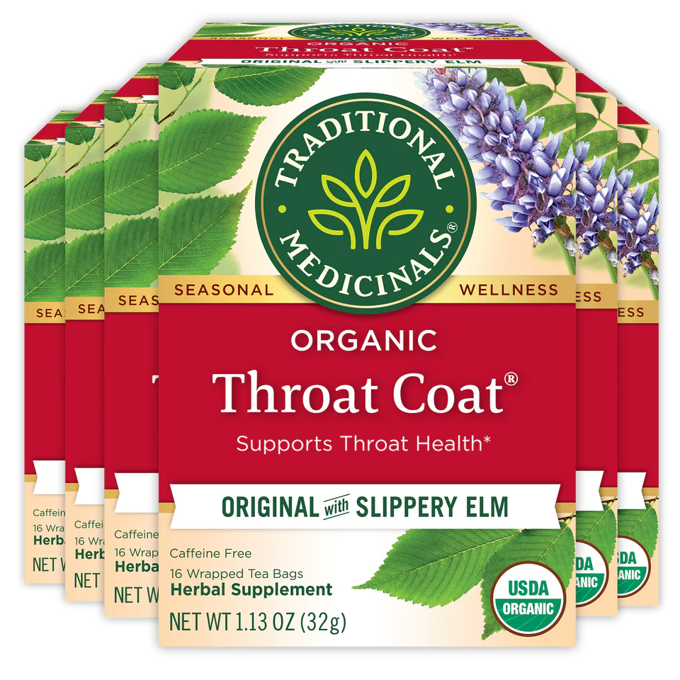 Traditional Medicinals Original Throat Coat with Slippery Elm Tea 32g