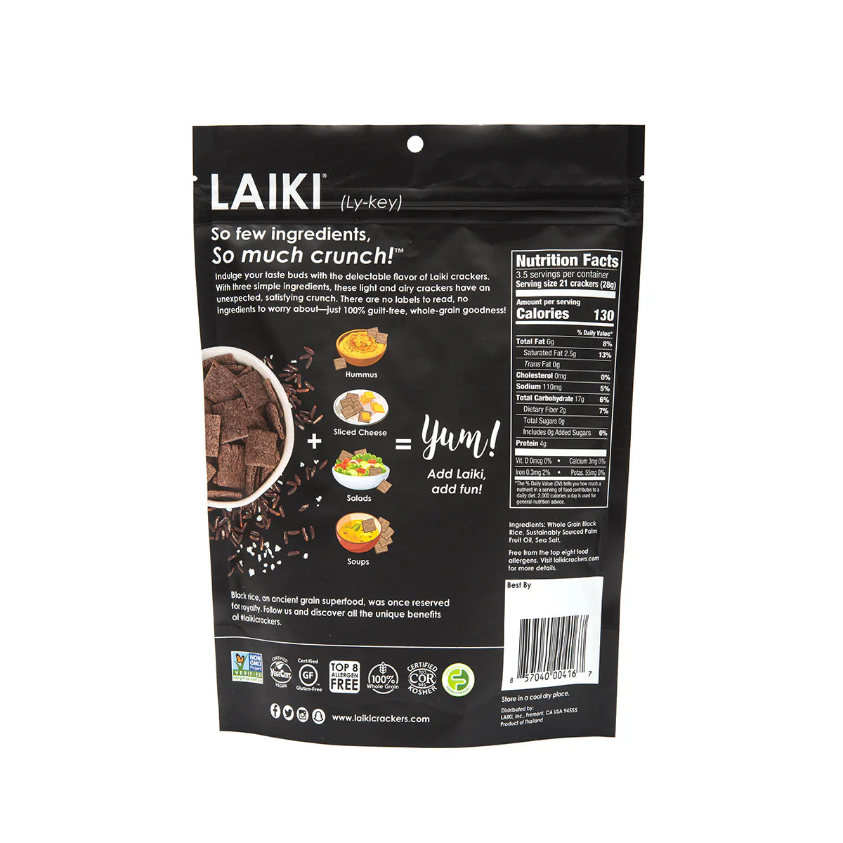 Laiki Black Rice Crackers