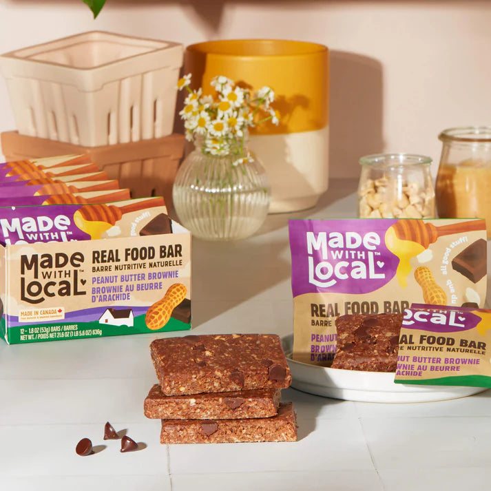 Made with Local Peanut Butter Brownie Real Food Bar 53gm