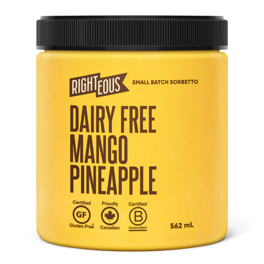 Righteous Mango Pineapple Sorbetto 562ml
