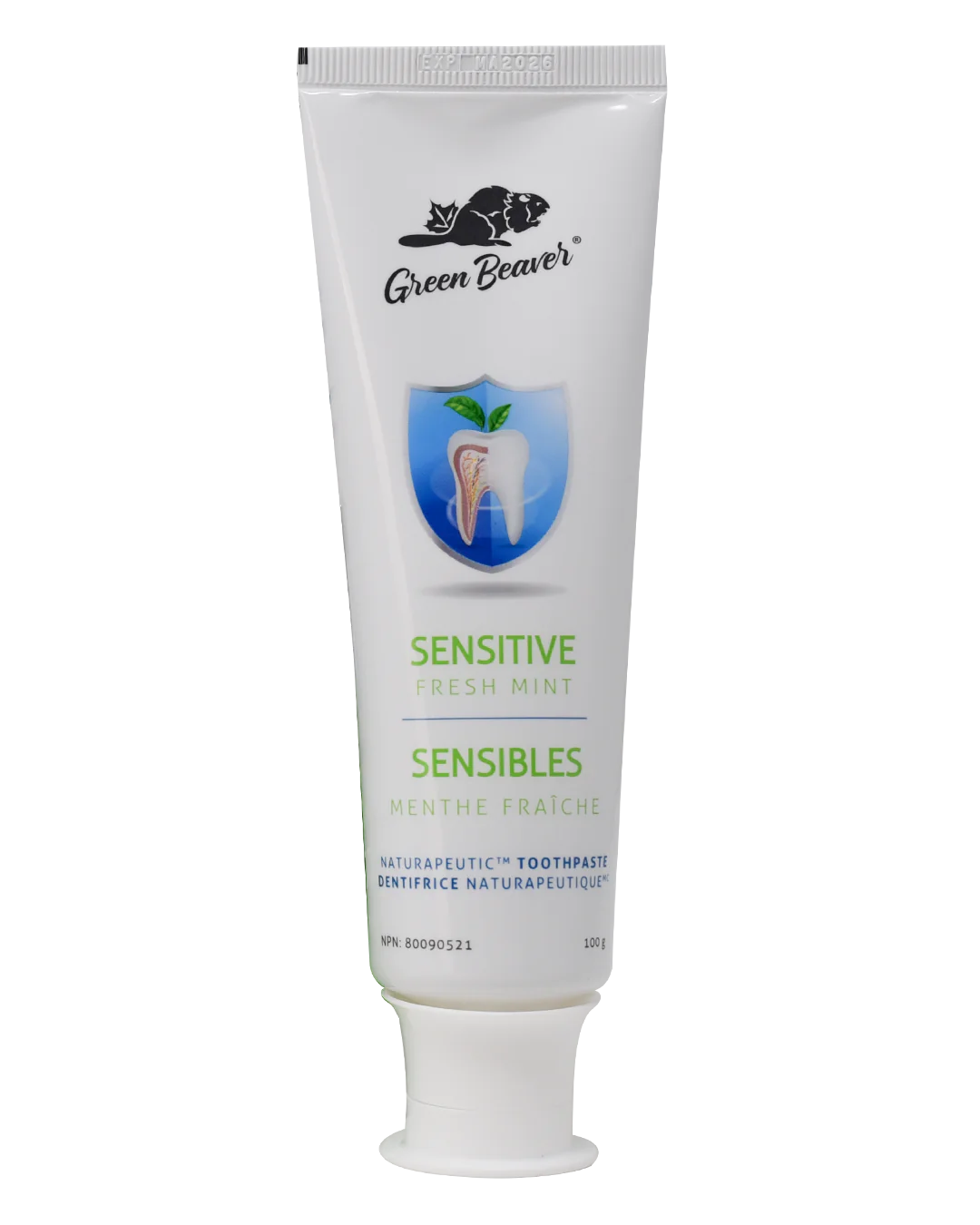 The Green Beaver Sensitive Natural Fresh Mint Toothpaste 100g