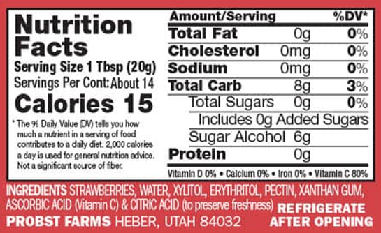 Nature's Hollow Sugar Free Strawberry Jam 295ml
