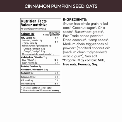 Nature's Path Superfood Oatmeal with MCL Oil