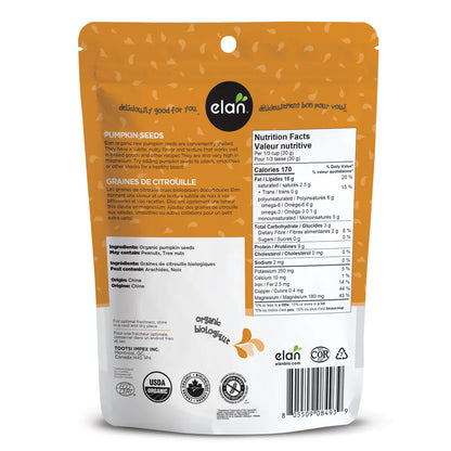 Elan Organic Pumpkin Seeds 185gm
