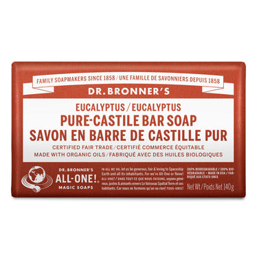 Dr. Bronner's Organic Eucalyptus Bar Soap 140g