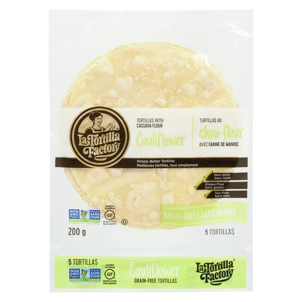 La Tortilla Factory Cauliflower Wraps 200gm
