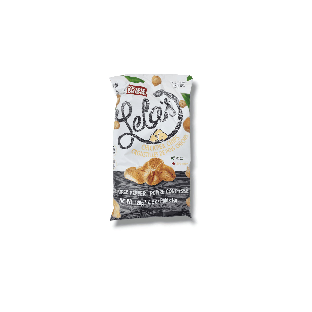 Covered Bridge Cracked Pepper Chickpea Chips 120gm