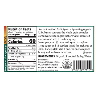 Eden Organic Barley Malt Syrup