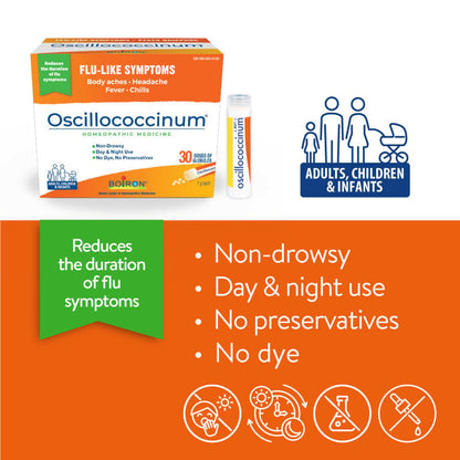 Boiron Oscillococcinum for Flu-Like Symptoms 12 doses