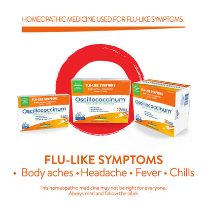 Boiron Oscillococcinum for Flu-Like Symptoms 12 doses