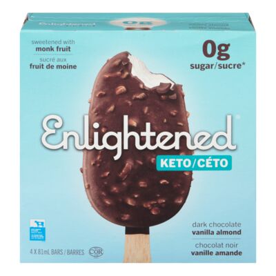 Enlightened Dark Chocolate Vanilla Almond bar 324ml
