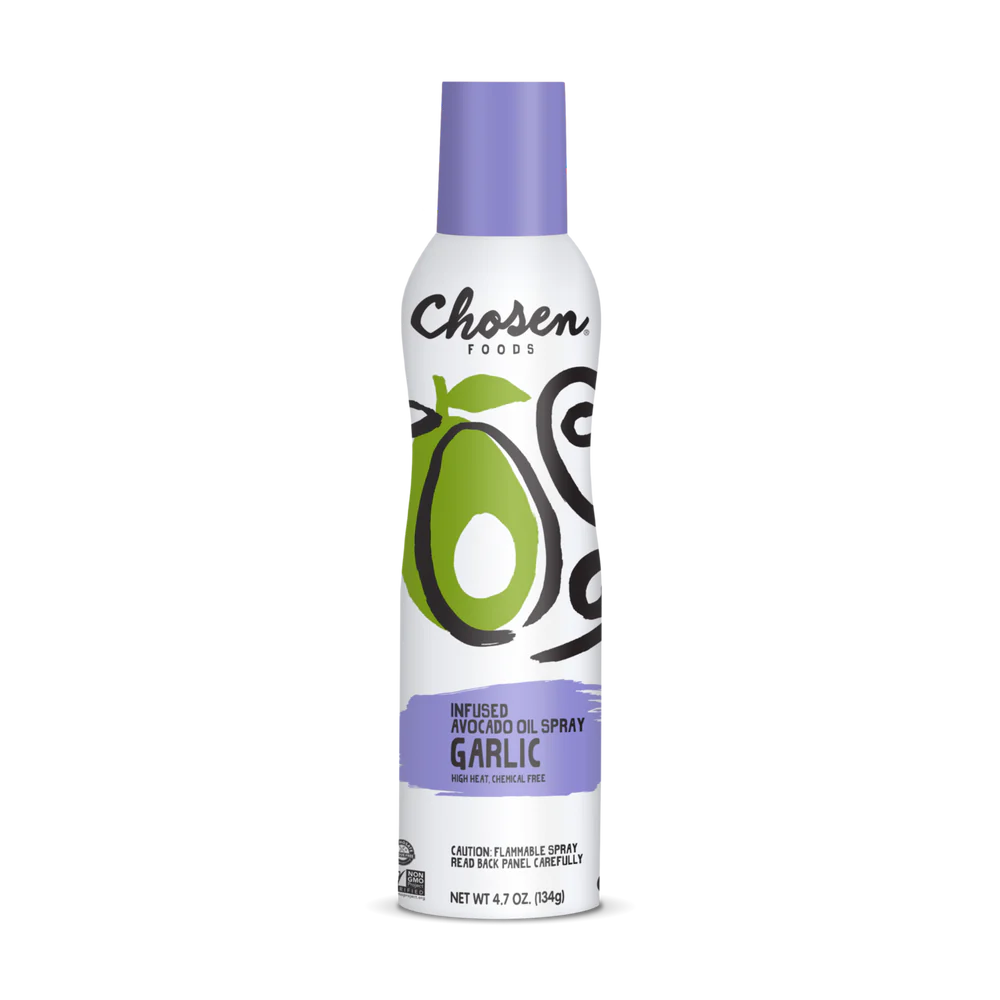 Chosen Foods Infused Avocado Oil Spray Garlic 134 Gm