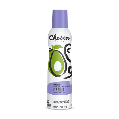 Chosen Foods Infused Avocado Oil Spray Garlic 134 Gm