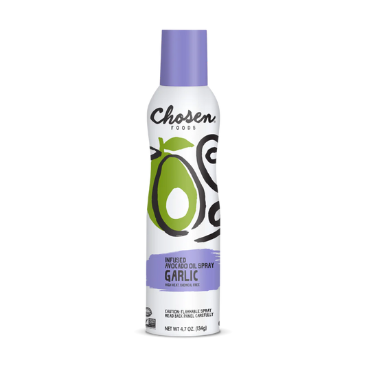Chosen Foods Infused Avocado Oil Spray Garlic 134 Gm