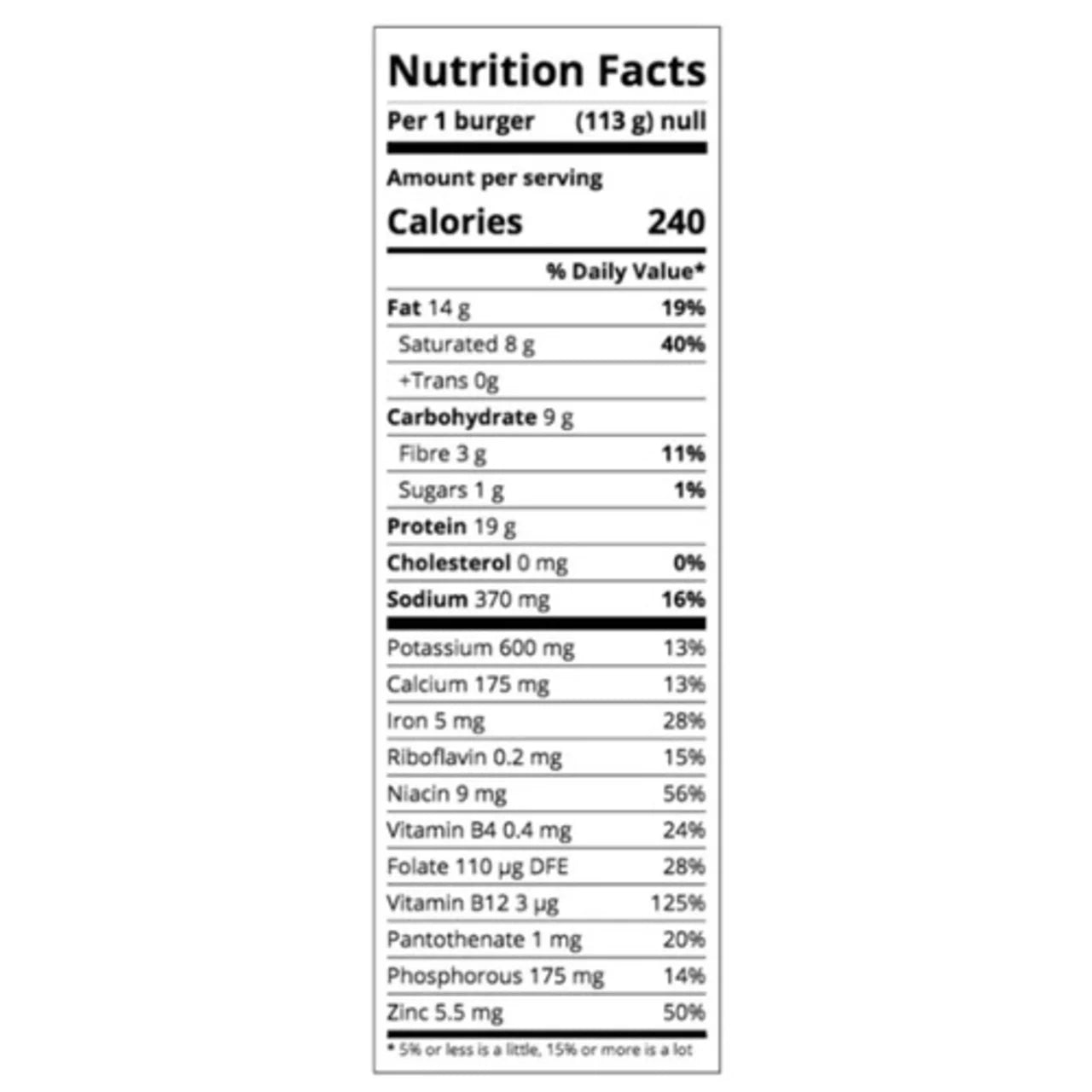 Impossible Plant based Burger Brick 340g