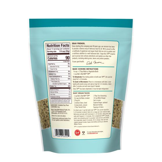 Bob's Red Mill TVP Textured Vegetable Protein 340g