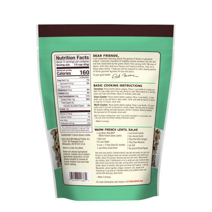 Bob's Red Mill Organic Green Lentil Beans French Style 680gm