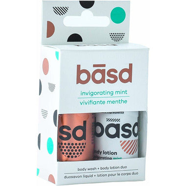 Basd Invigorating Mint Body Wash and Body Lotion duo