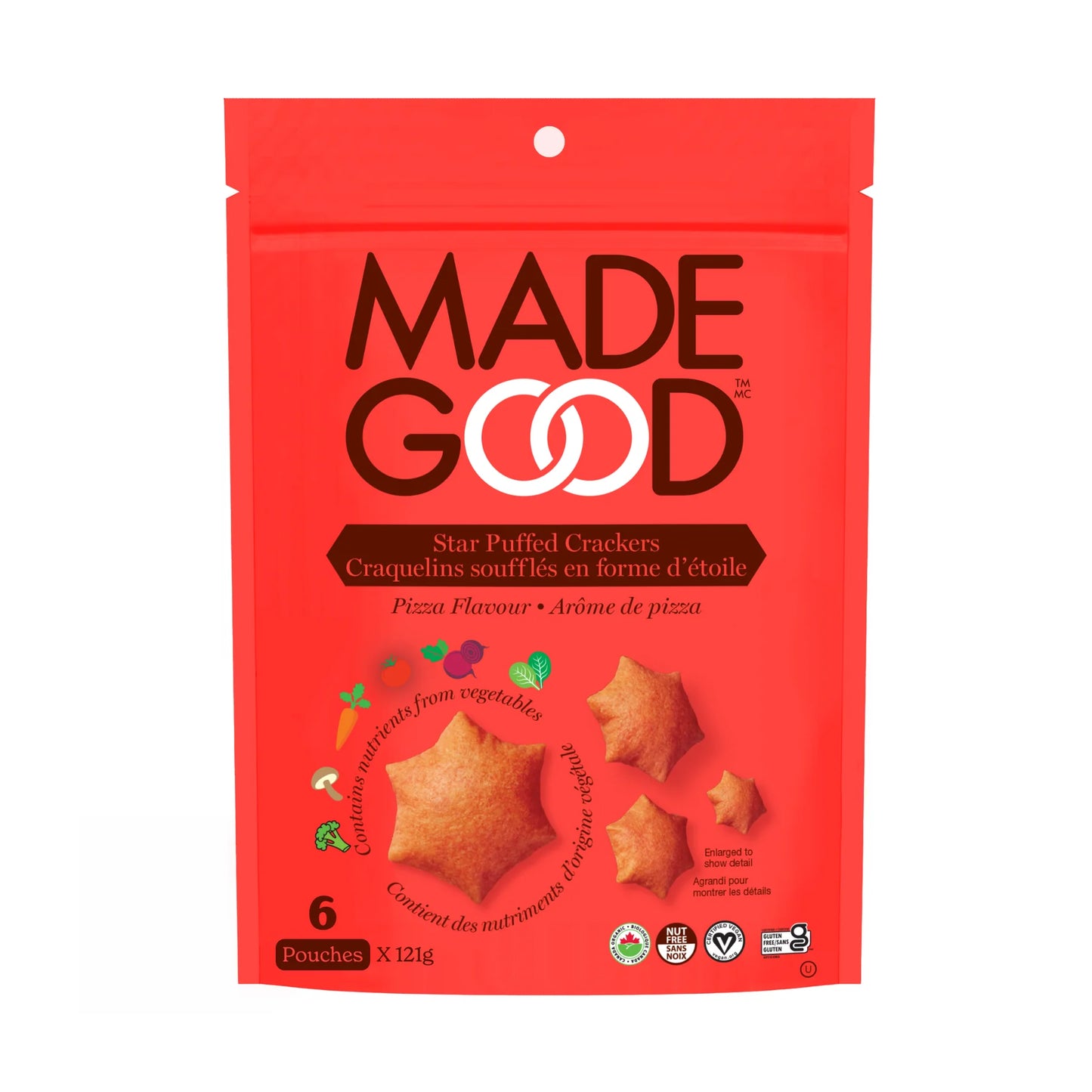 Made Good Star Puffed Pizza Crackers 121gm