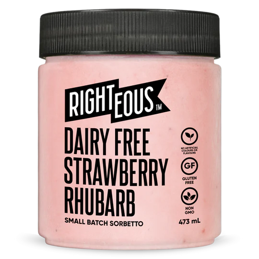 Righteous Strawberry Rhubarb Sorbet 562ml
