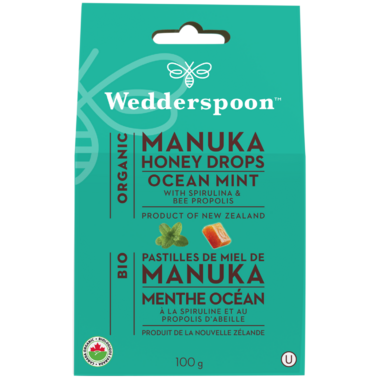 WedderSpoon Organic Ocean Mint Honey Drops 100gm