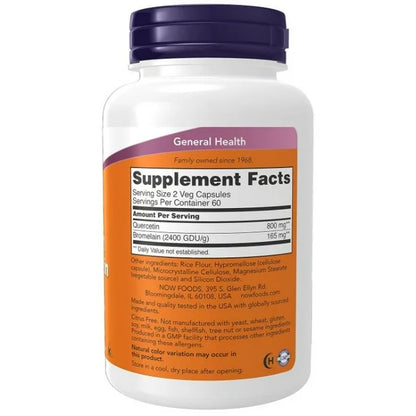 Now Quercetin with Bromelain 120ct