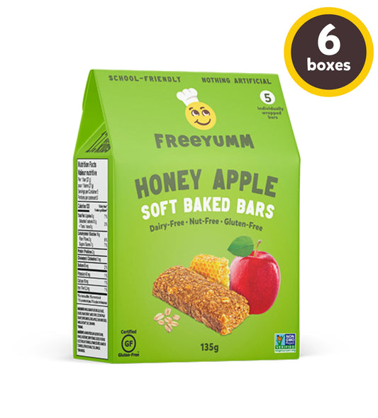Freeyum Honey Apple Soft Baked Bars 135gm