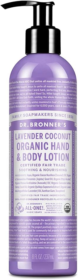 Dr. Bronner's Organic Lavender Coconut Lotion 237ml