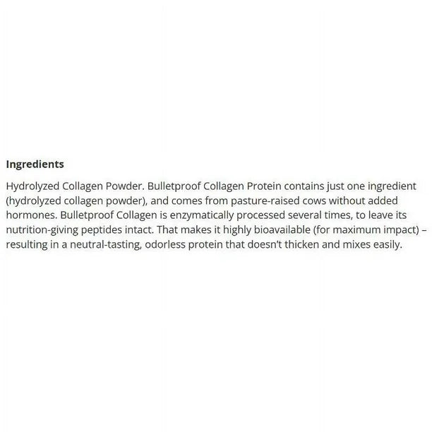Bulletproof Collagen Protein UNFL 500g