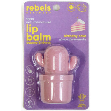 Rebels Cake Cactus Lip Balm Pink 7 gm