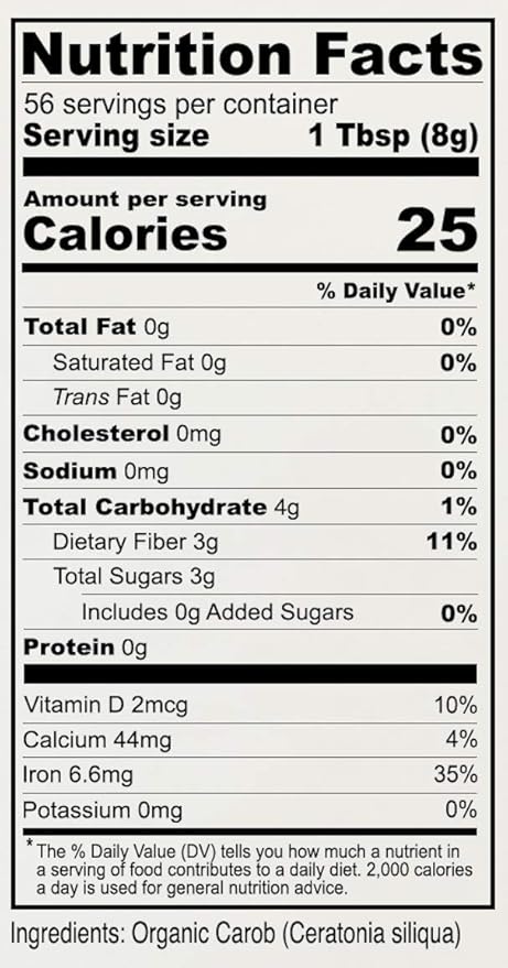Anthony's Organic Carob Powder 454gm