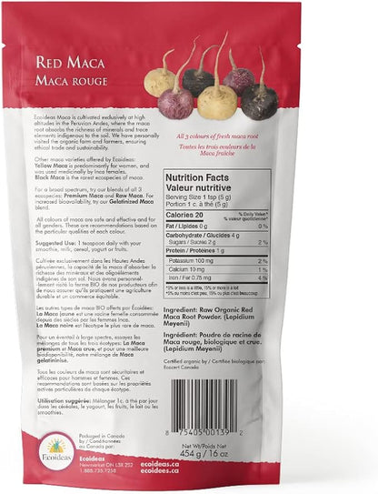 Ecoideas Red Maca Powder 454gm