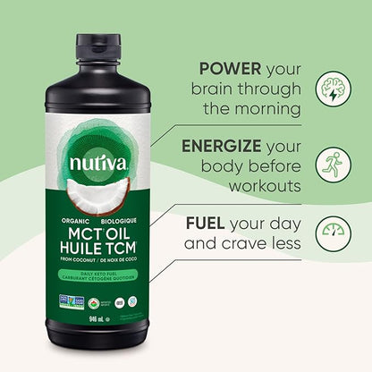 Nutiva Organic Liquid MCT Coconut Oil 946 ML