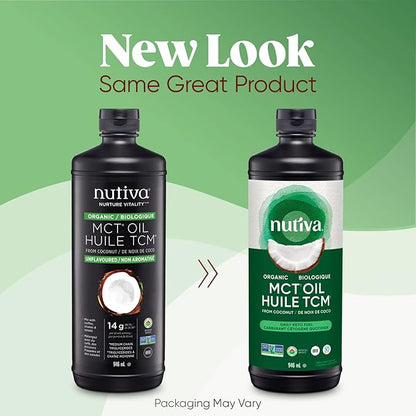 Nutiva Organic Liquid MCT Coconut Oil 946 ML