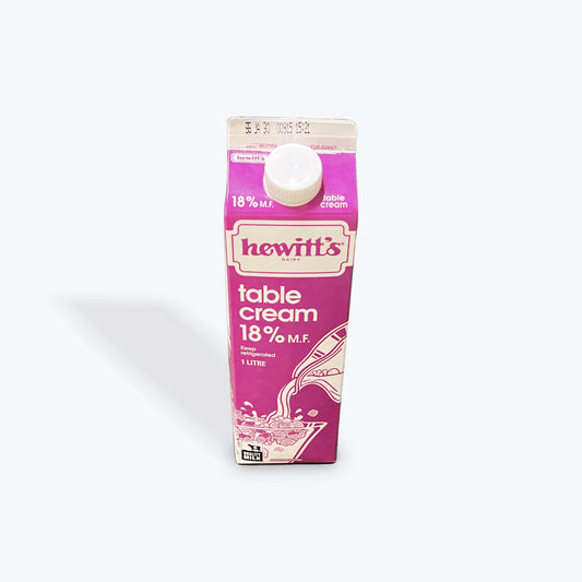 Hewitt's 18% Table Cream 1L