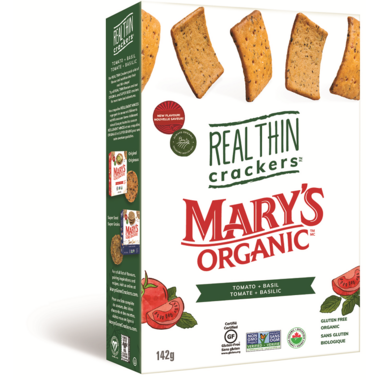 Mary's Organic Real Thin Tomato & Basil Crackers 142g