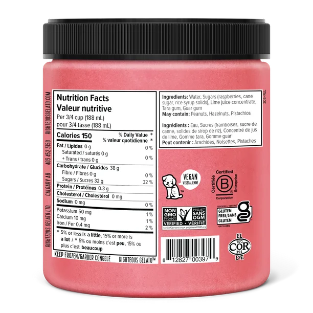 Righteous Salted Caramel Gelato 562ml