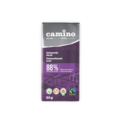 Camino Intensely 88% Dark Chocolate Bar 80g