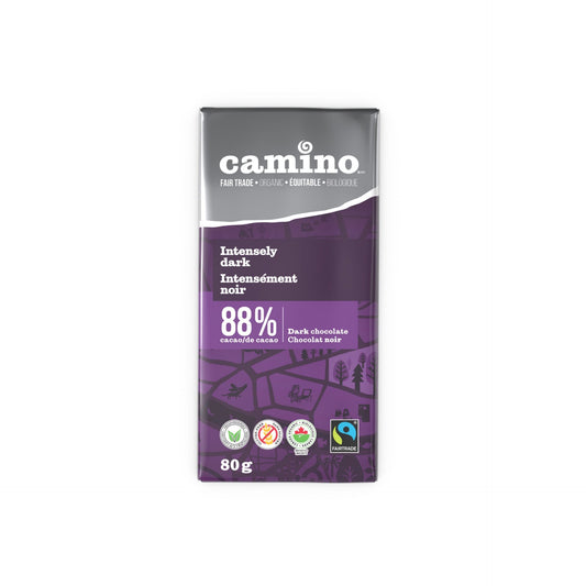 Camino Intensely 88% Dark Chocolate Bar 80g
