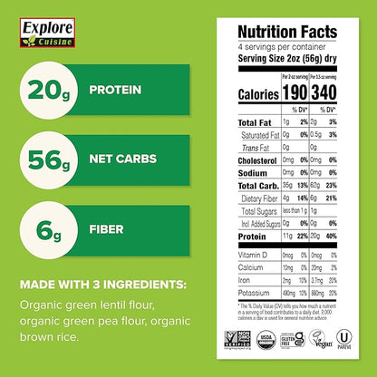 Explore Cuisine Organic Green Lentil Lasagna 227g