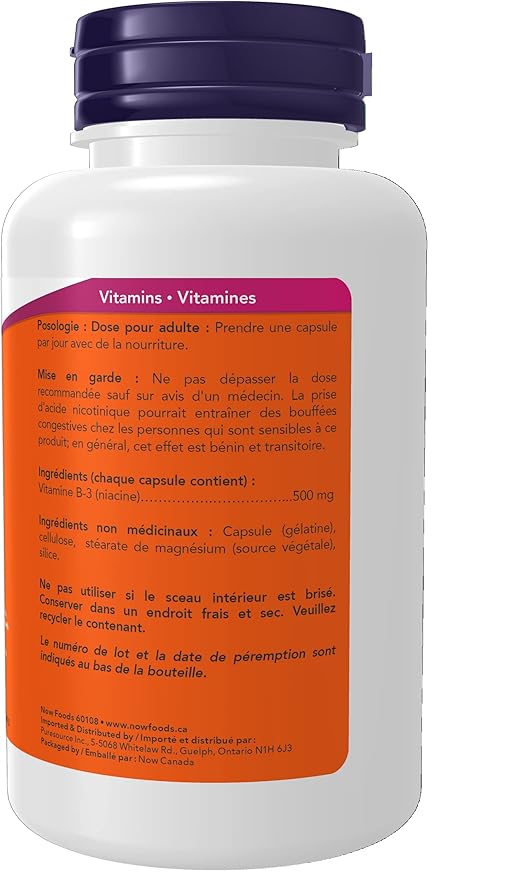 NOW Niacin 500mg 100cap